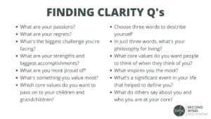 questions to help you find clarity in life after retirement