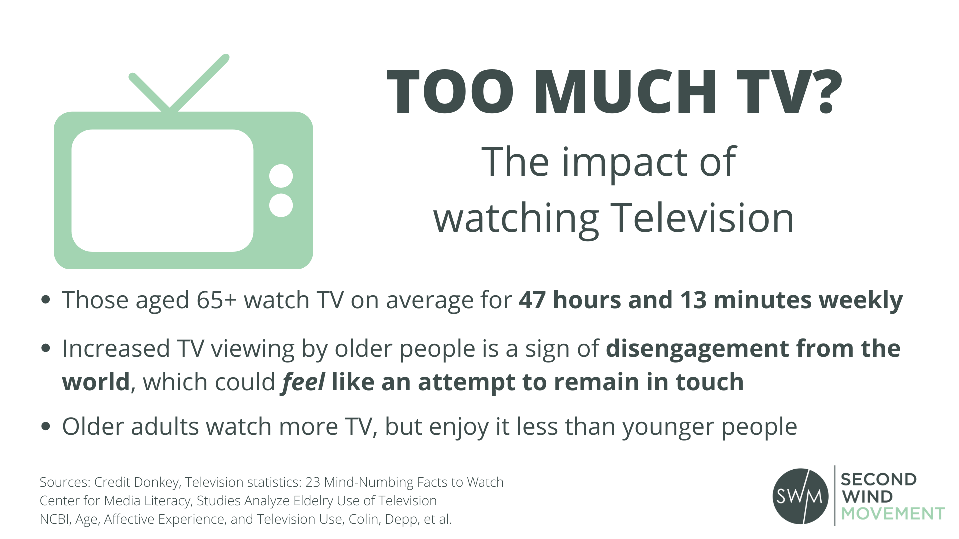 the impact of watching too much TV on older adults