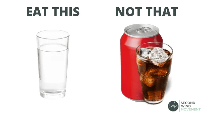 drink water and avoid diet soda