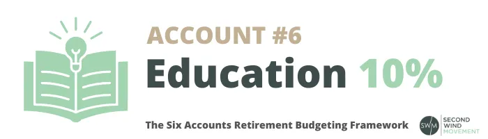 education account from the six accounts retirement budgeting framework