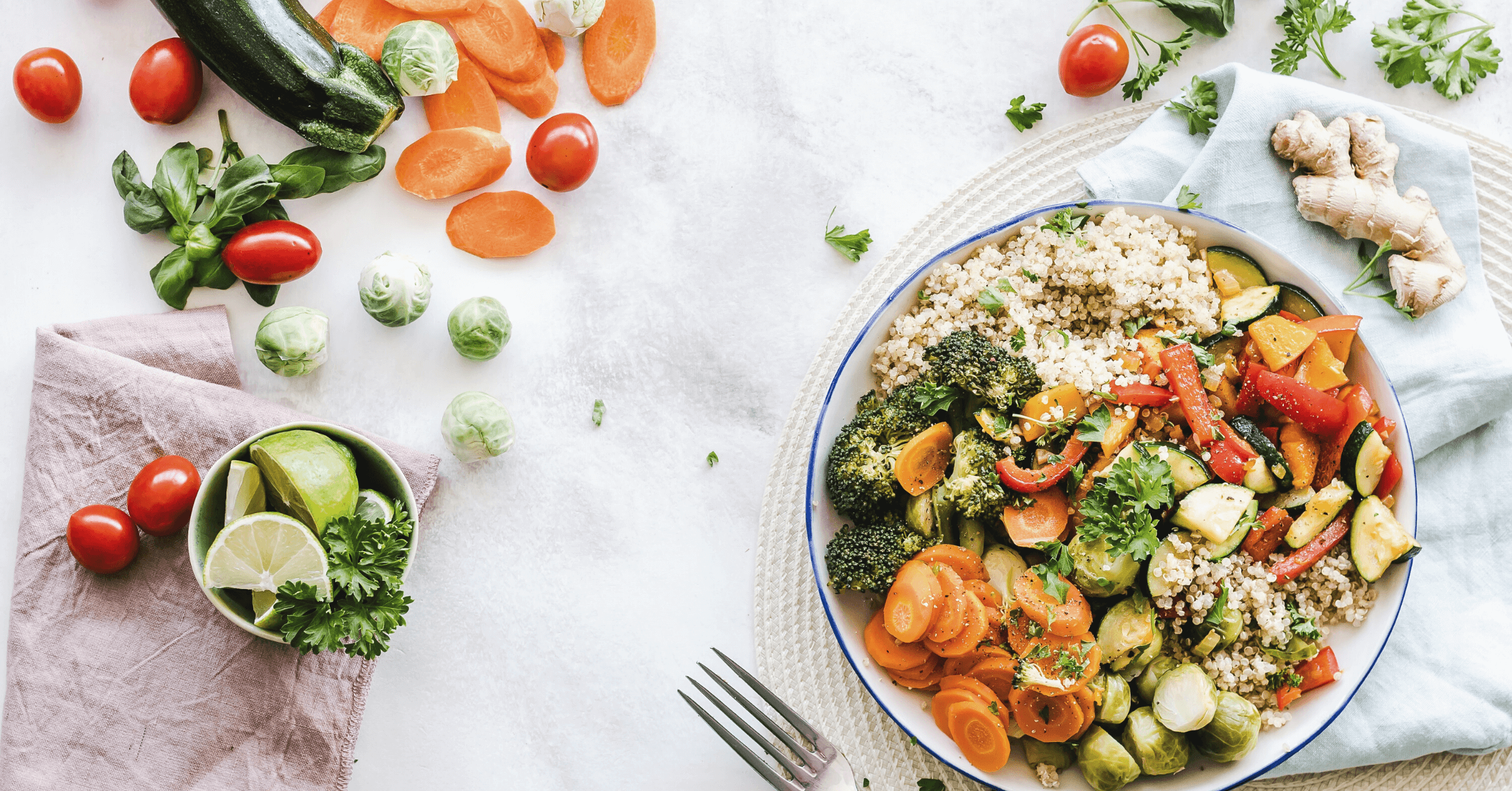 vegetables on a plate