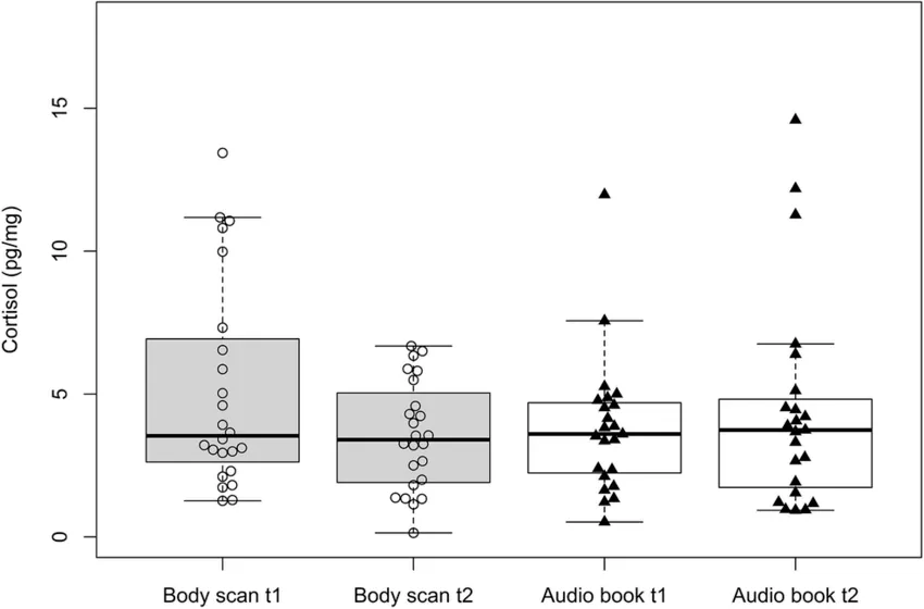 Comparison-of-hair-cortisol-levels-between-the-body-scan meditation group-and-the-audio-book-group