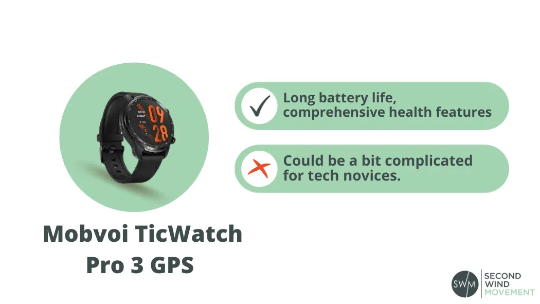 Mobvoi TicWatch Pro 3 GPS, pros and cons 