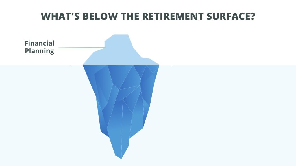 what's below the retirement iceberg